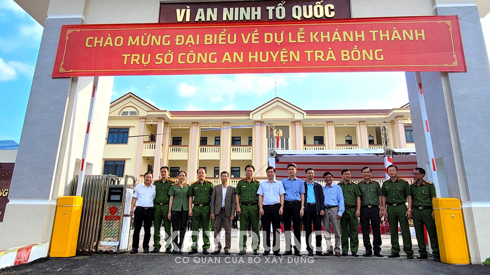 Quảng Ngãi: Khánh thành, bàn giao đưa vào sử dụng công trình Trụ sở Công an huyện Trà Bồng