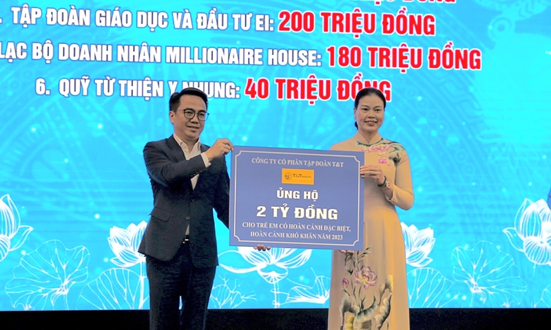 T&T Group ủng hộ 2 tỷ đồng hỗ trợ trẻ em có hoàn cảnh khó khăn