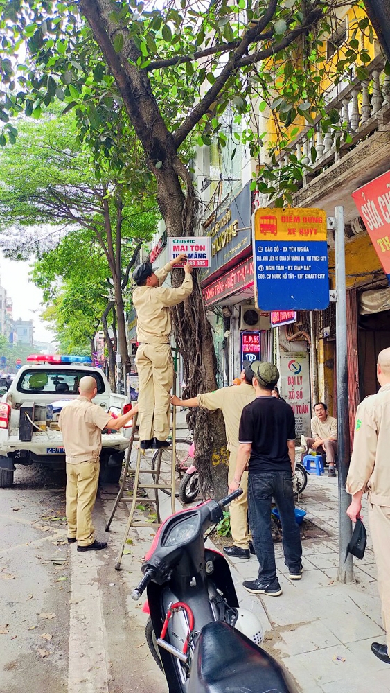 Các quận Đống Đa, Hoàng Mai huy động tối đa nguồn lực để lập lại trật tự đô thị