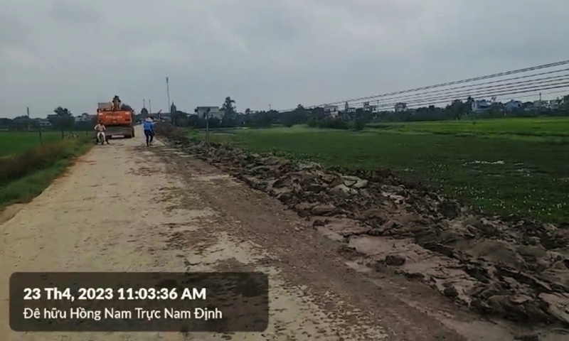 Nam Định: Cần kiểm tra nguồn đất đắp đê ở một dự án