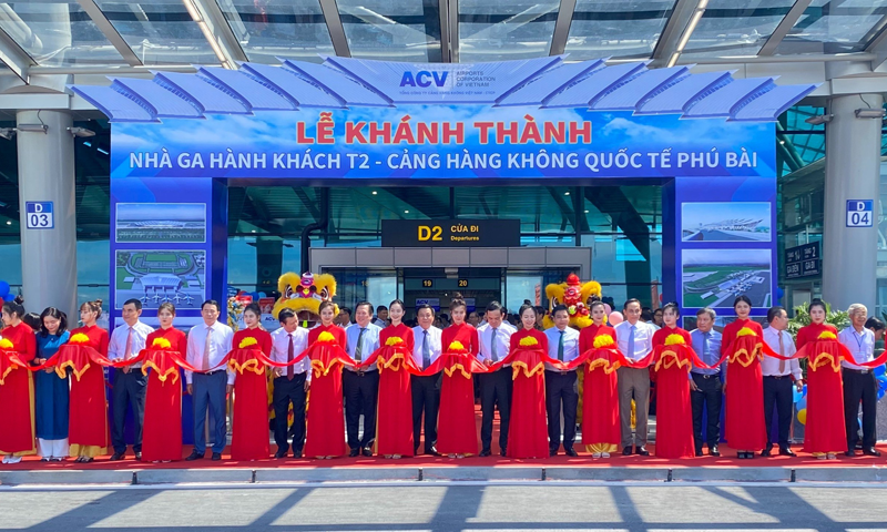 Khánh thành nhà ga T2 Cảng hàng không quốc tế Phú Bài