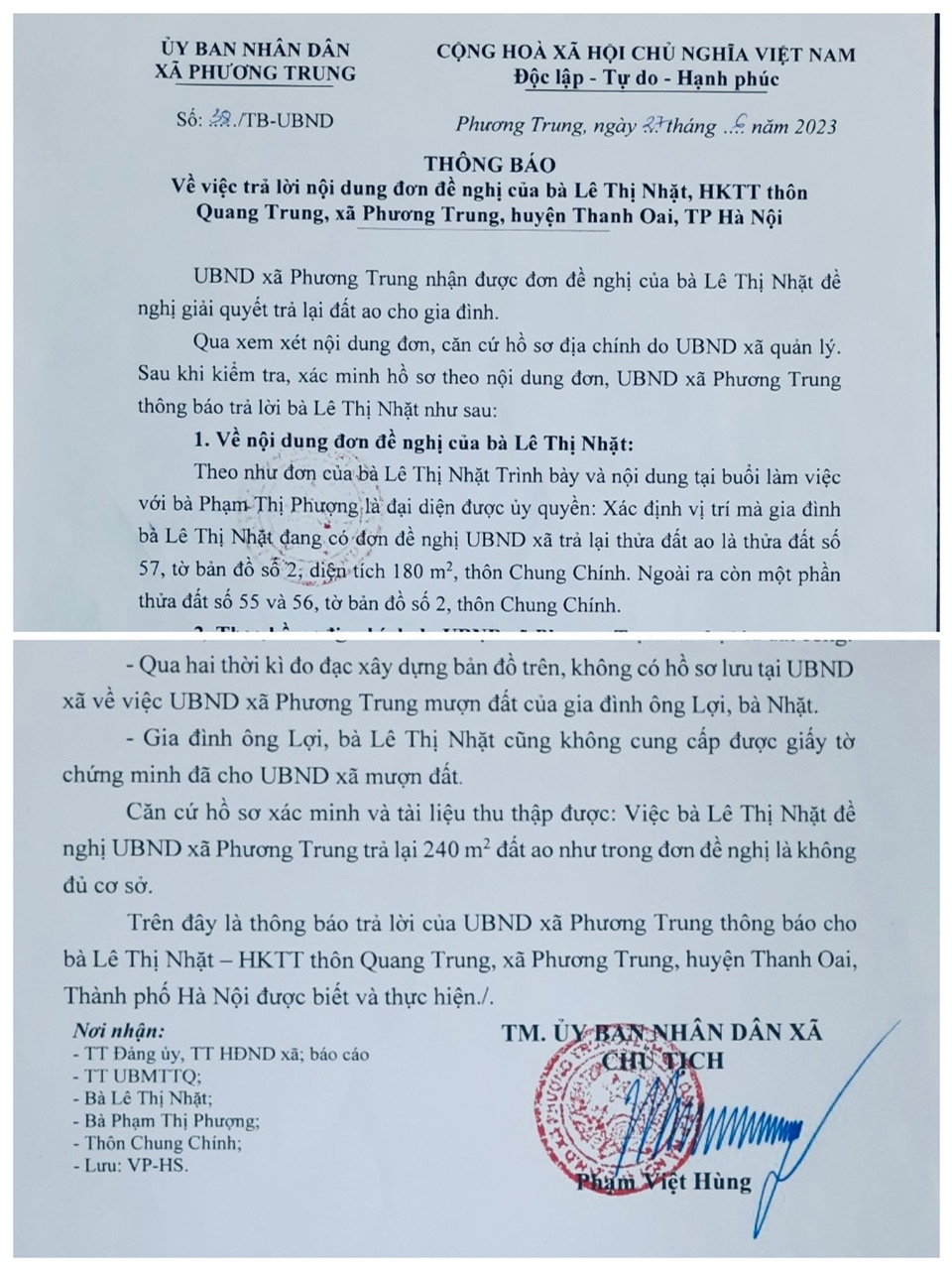 Thanh Oai (Hà Nội): Gia đình liệt sĩ “nhọc nhằn” 25 năm đi đòi lại đất để làm nơi thờ cúng