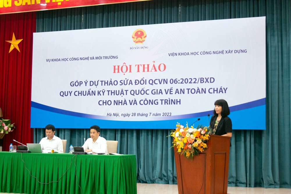 Góp ý dự thảo sửa đổi QCVN 06:2022/BXD Quy chuẩn kỹ thuật quốc gia về An toàn cháy cho nhà và công trình