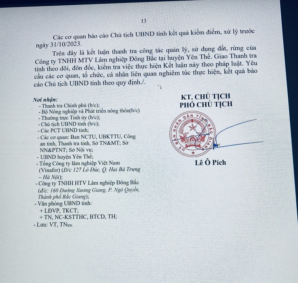 Yên Thế (Bắc Giang): Buông lỏng quản lý, hàng trăm ha đất do Công ty Lâm nghiệp Đông Bắc quản lý bị lấn chiếm