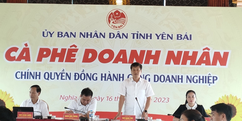 Yên Bái: Tổ chức Chương trình “Cà phê doanh nhân” tháo gỡ khó khăn, vướng mắc cho doanh nghiệp