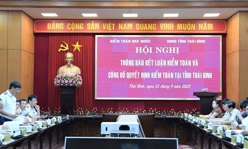 Kiểm toán Nhà nước công bố Quyết định kiểm toán tại tỉnh Thái Bình