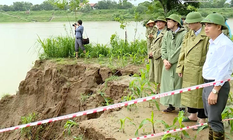 Vĩnh Lộc (Thanh Hoá): Sạt lở nghiêm trọng bờ tả sông Mã “còn đâu bãi mía nương dâu”