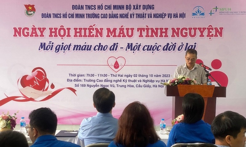 Đoàn Thanh niên Bộ Xây dựng triển khai Ngày hội hiến máu tình nguyện