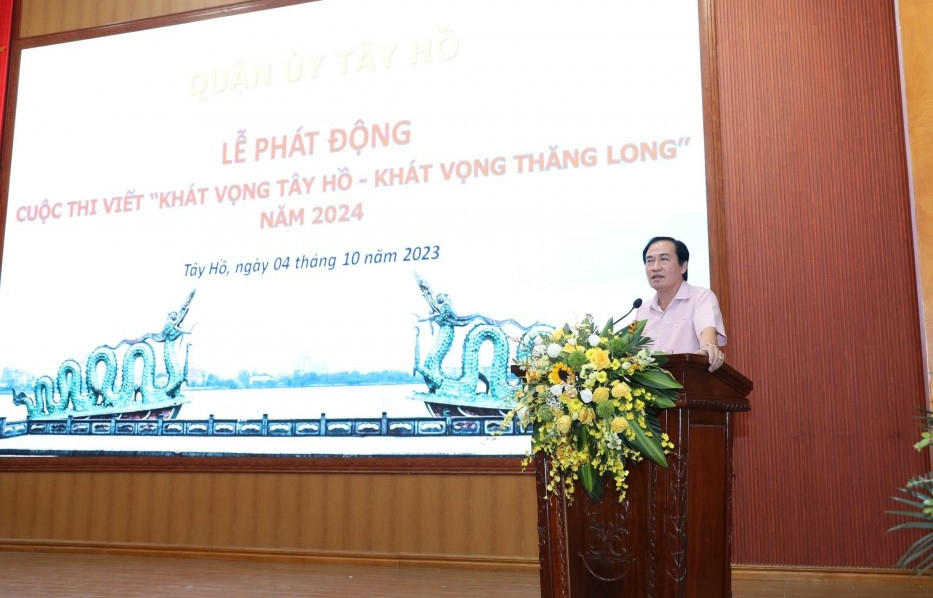 Phát động cuộc thi viết “Khát vọng Tây Hồ - Khát vọng Thăng Long” năm 2024