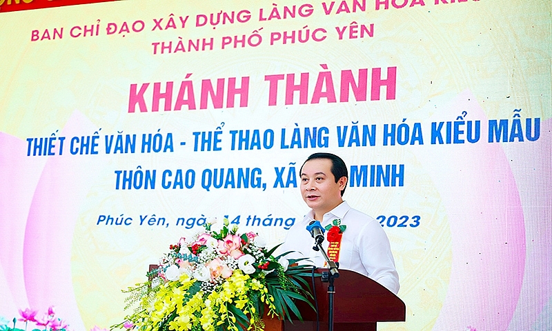 Phúc Yên (Vĩnh Phúc): Khánh thành thiết chế văn hóa, thể thao Làng văn hóa kiểu mẫu Cao Quang