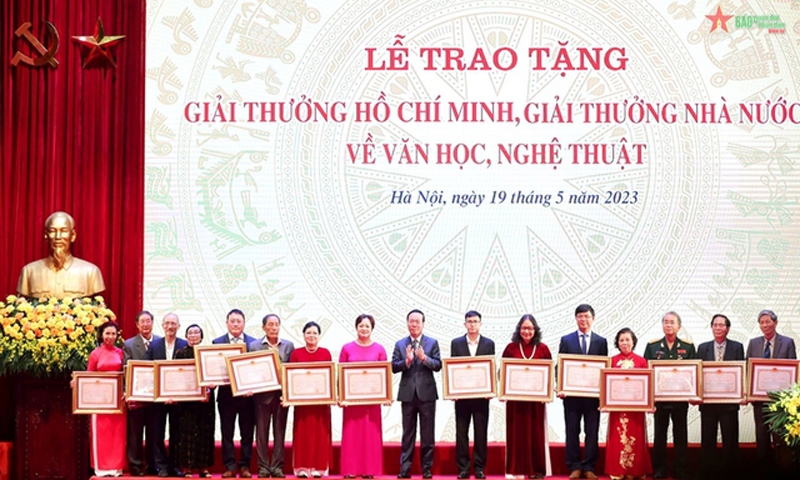 Kinh phí chi trả tiền thưởng Giải thưởng Hồ Chí Minh, Giải thưởng Nhà nước về văn học, nghệ thuật