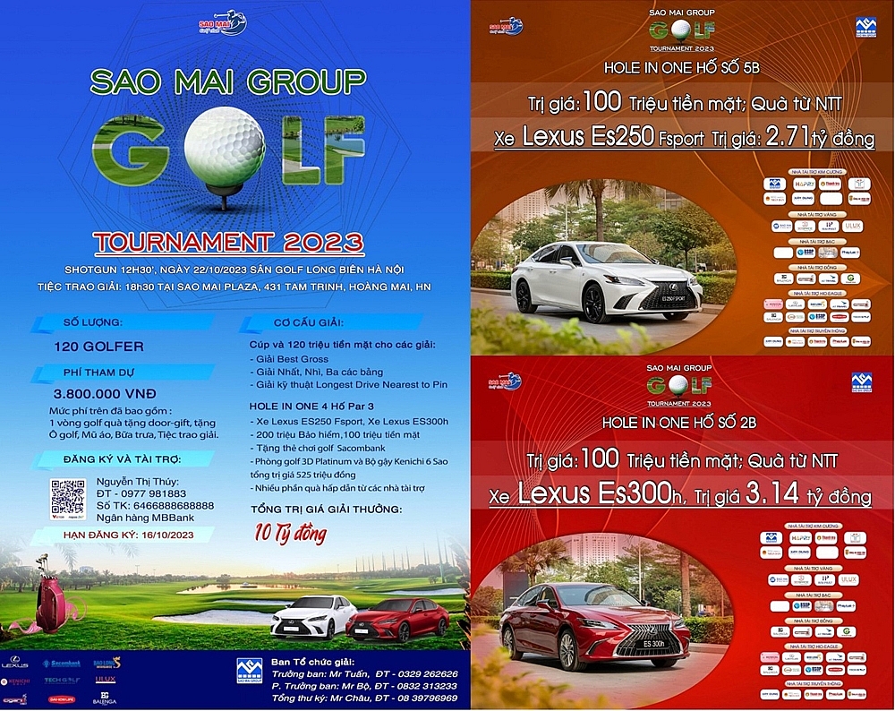 Sắp khởi tranh Giải golf Tournament 2023 tại Hà Nội