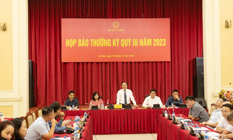 Bộ Xây dựng họp báo thường kỳ quý III/2023