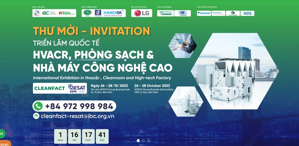 Hơn 100 đơn vị tham gia triển lãm công nghệ nhiệt lạnh và phòng sạch