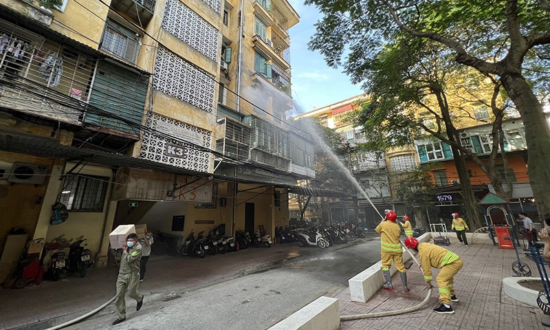 Ba Đình (Hà Nội): Phường Vĩnh Phúc tiếp tục đẩy mạnh tuyên truyền phòng cháy chữa cháy, cứu nạn cứu hộ trong khu dân cư