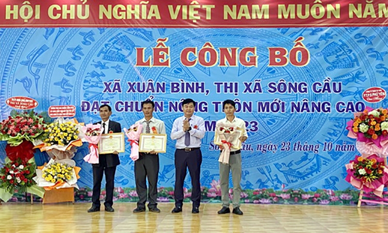 Phú Yên: Xuân Bình - Địa phương đầu tiên của thị xã Sông Cầu đạt chuẩn nông thôn mới nâng cao