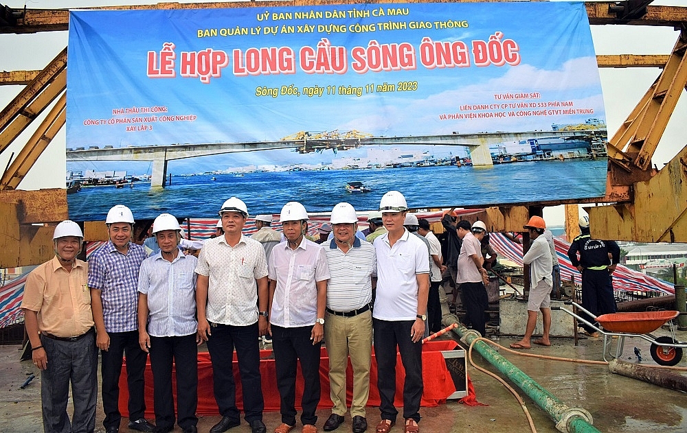 Cà Mau: Hợp long cầu Ông Đốc vốn đầu tư gần 640 tỷ đồng