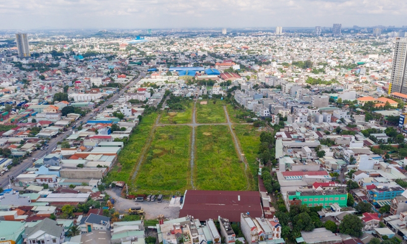 Bình Dương: Cận cảnh dự án Khu nhà ở thương mại đường sắt mở rộng nằm bất động nhiều năm