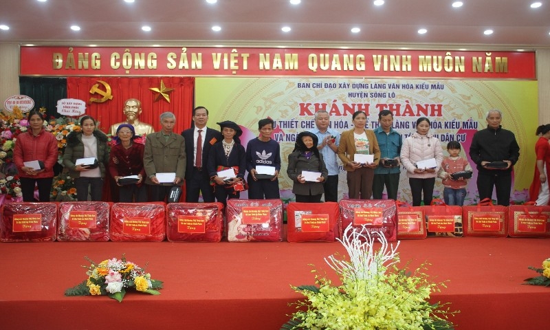 Sông Lô (Vĩnh Phúc): Khánh thành Khu thiết chế Làng văn hóa kiểu mẫu thứ 3 của huyện