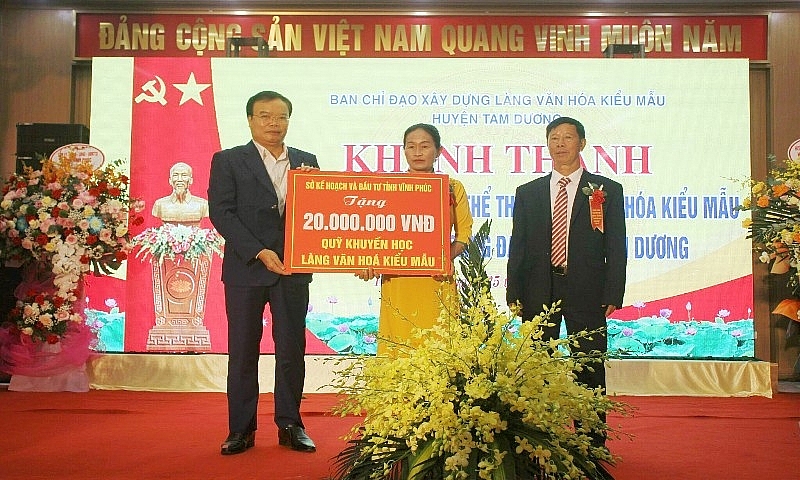 Tam Dương (Vĩnh Phúc): Khánh thành Khu thiết chế văn hóa thể thao Làng văn hóa kiểu mẫu thứ 2 của huyện