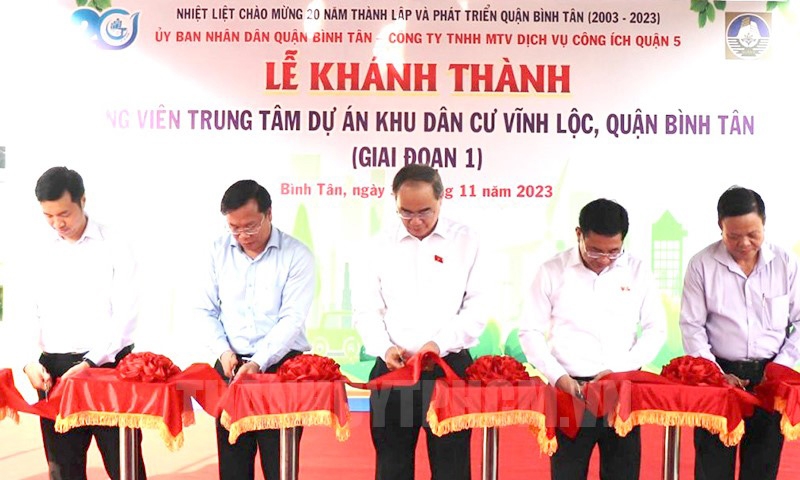 Thành phố Hồ Chí Minh: Khánh thành công viên lớn nhất quận Bình Tân