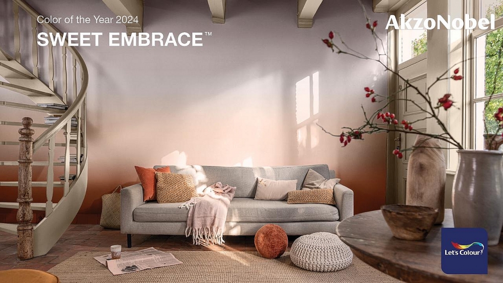 Dulux kết hợp với ELLE Fashion Show giới thiệu Màu của năm 2024 Sweet Embrace™ - Hồng tro