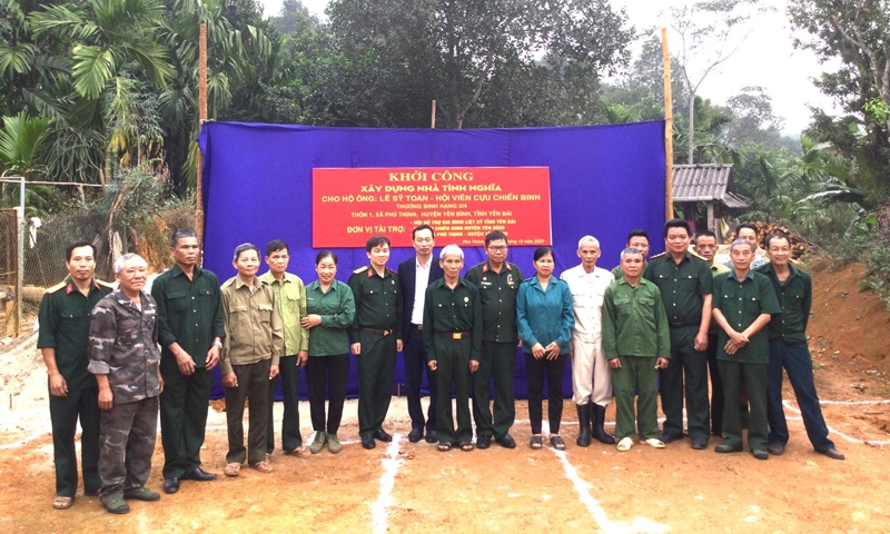 Yên Bình (Yên Bái): Khởi công xây nhà tình nghĩa cho cựu chiến binh -  thương binh 2/4