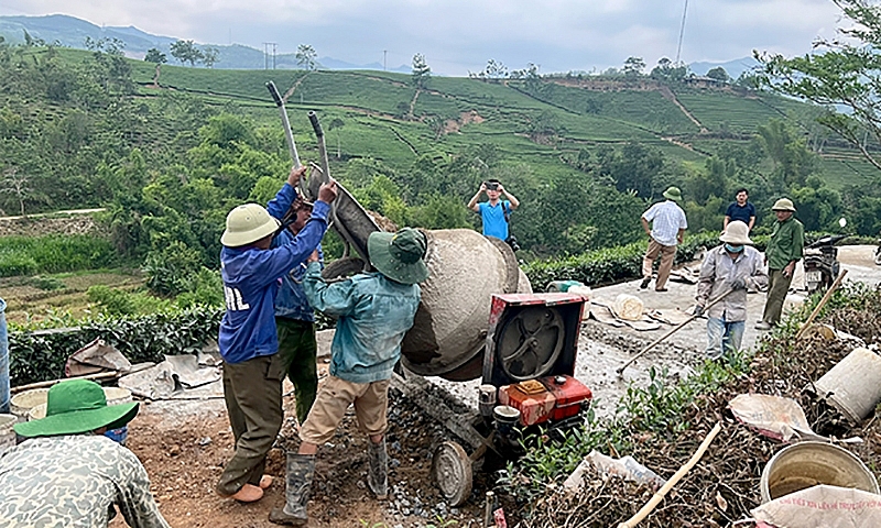 Văn Chấn (Yên Bái): Cứng hoá 100% tuyến đường liên xã