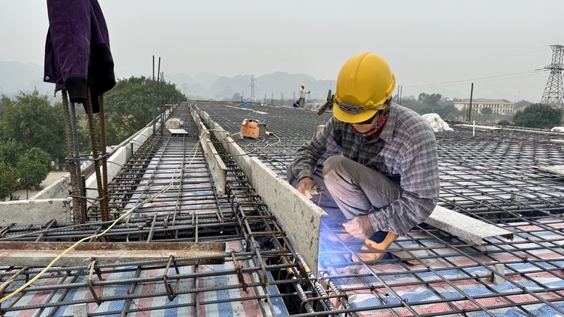 Ninh Bình: Tập trung thi công ở nhiều công trình ngày cận Tết