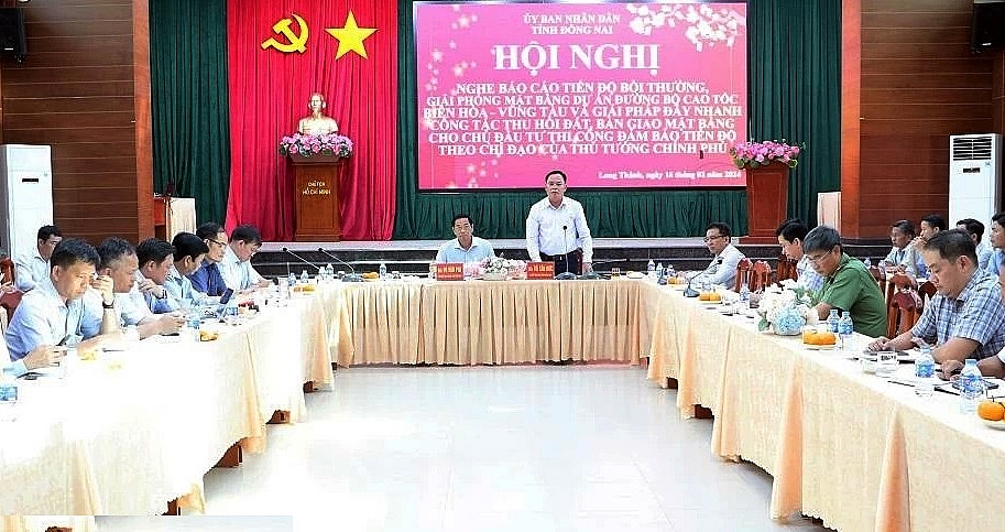 Đồng Nai: Phấn đấu giải phóng xong mặt bằng cao tốc Biên Hòa - Vũng Tàu trước tháng 6/2024