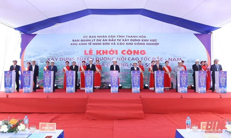 Thanh Hóa: Khởi công dự án giao thông 1.345 tỷ đồng