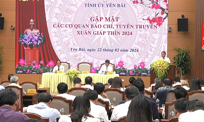 Yên Bái: Gặp mặt các cơ quan báo chí, tuyên truyền đầu xuân Giáp Thìn