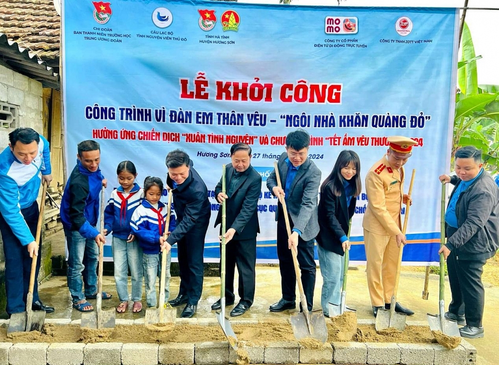 Hà Tĩnh: Khởi công xây dựng “Ngôi nhà khăn quàng đỏ”