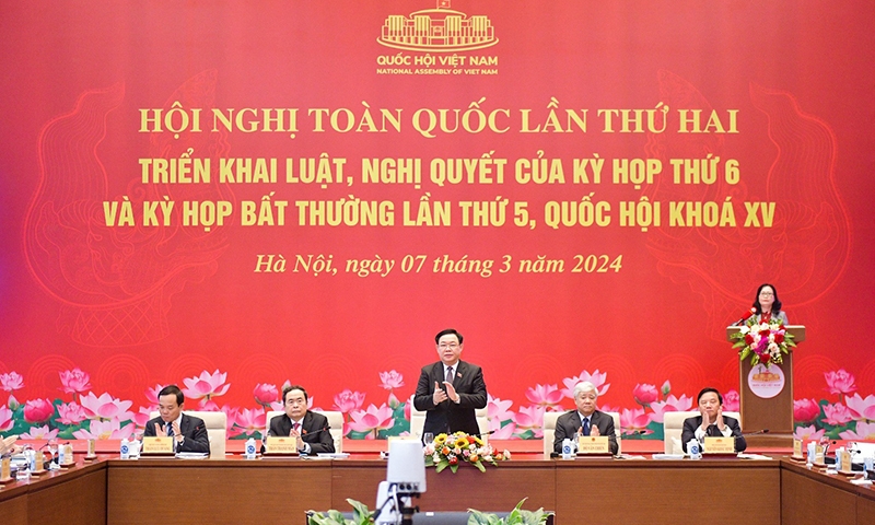 Hội nghị toàn quốc lần thứ hai triển khai luật, nghị quyết của Quốc hội khóa XV