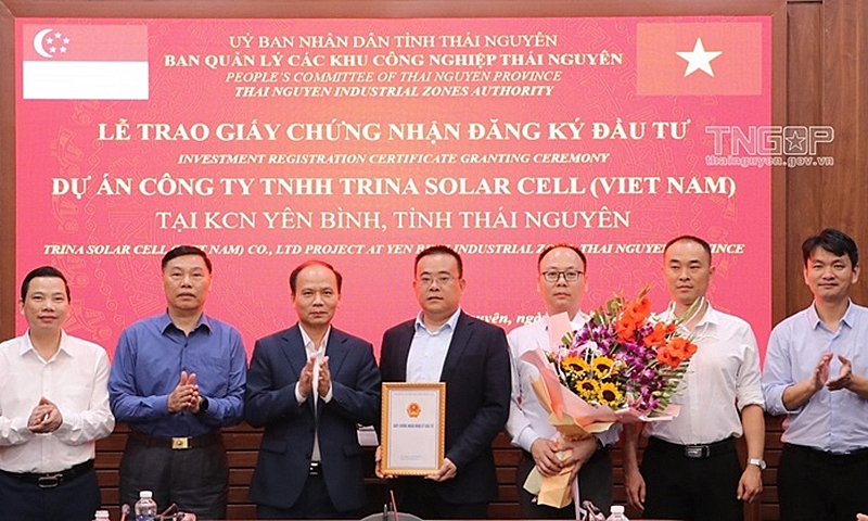 Thái Nguyên: Xếp thứ 3 trong top 5 địa phương thu hút FDI cao nhất cả nước