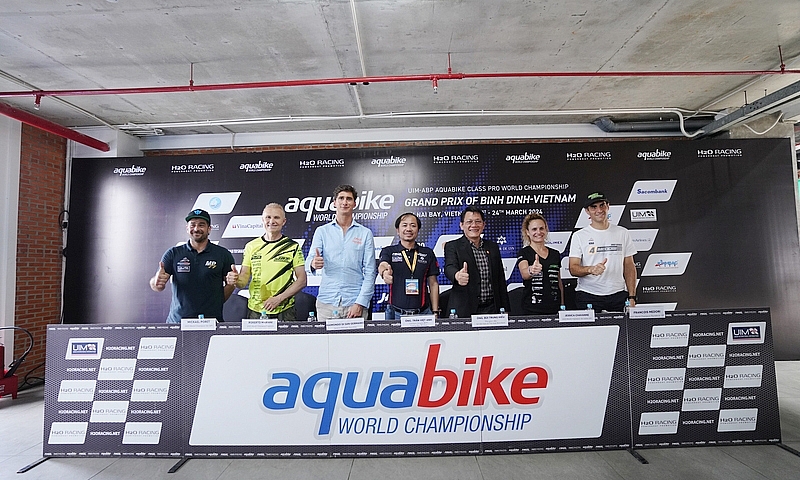 Bình Định: Họp báo công bố Giải đua thế giới mô tô nước UIM-ABP Aquabike World Championship