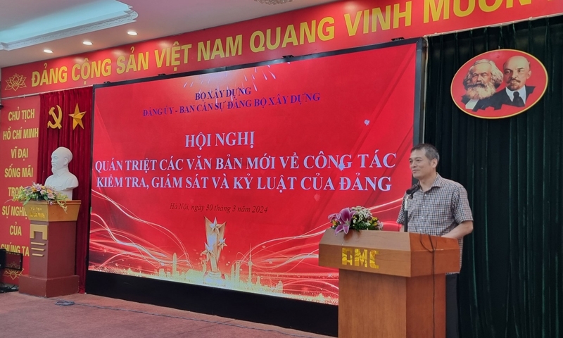 Hội nghị triển khai, quán triệt các văn bản mới về công tác kiểm tra, giám sát và kỷ luật Đảng