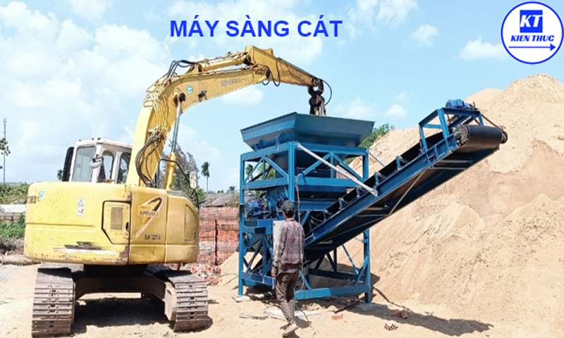 Máy sàng cát mini sử dụng phù hợp cho bãi cát nhỏ