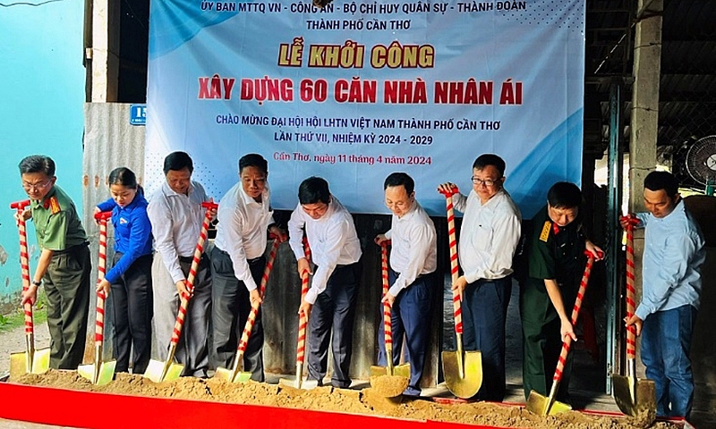 Cần Thơ: Khởi công xây dựng 60 căn nhà nhân ái