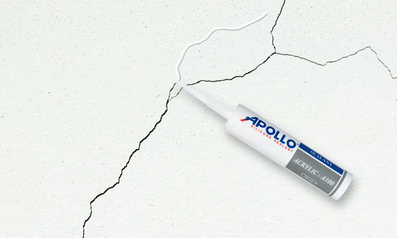 Tường nhà như mới với keo trám tường Apollo Acrylic Sealant A100