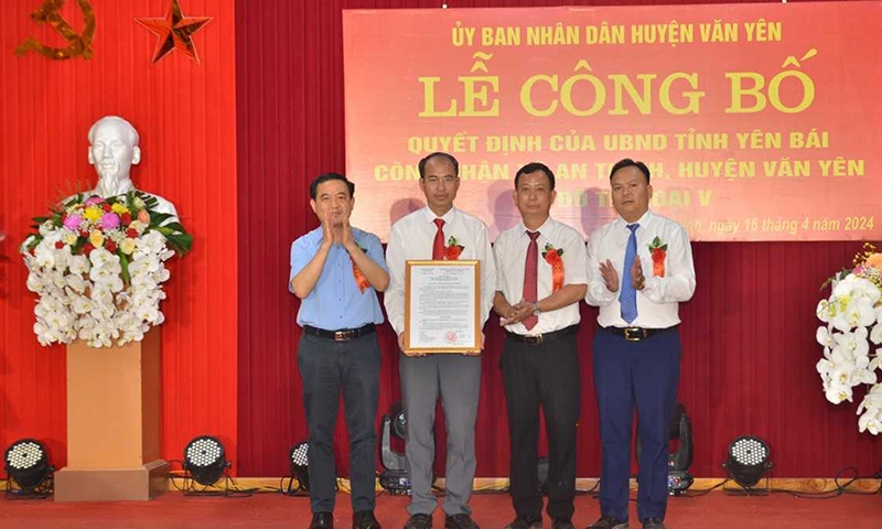 Văn Yên (Yên Bái): Thêm 1 xã đạt đô thị loại V