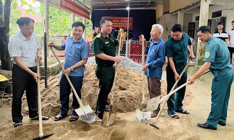 Hương Sơn (Hà Tĩnh): Khởi công xây nhà tình nghĩa cho gia đình chính sách