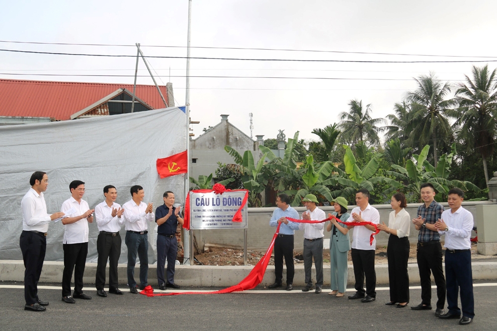 Thông xe cầu Lô Đông kết nối Hải Phòng với Thái Bình