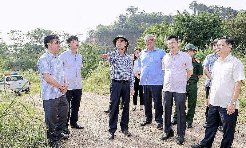 Vĩnh Phúc: Bí thư Tỉnh ủy kiểm tra thực tế một số công trình, dự án