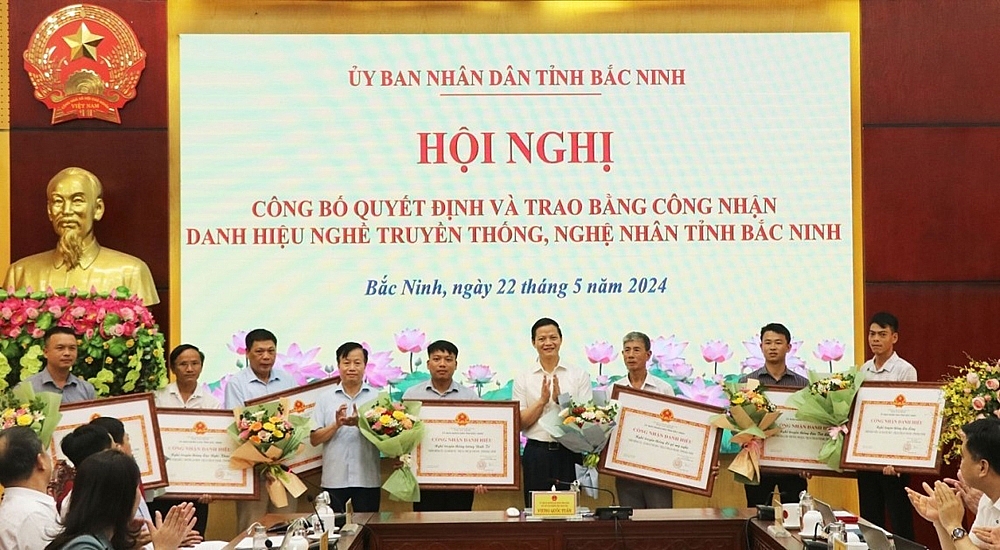 Bắc Ninh: 7 nghề của thị xã Thuận Thành được trao Bằng công nhận danh hiệu Nghề truyền thống