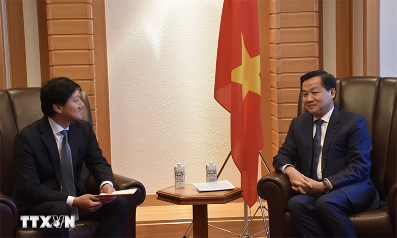 Phó Thủ tướng Chính phủ Lê Minh Khái tiếp các đối tác Nhật Bản