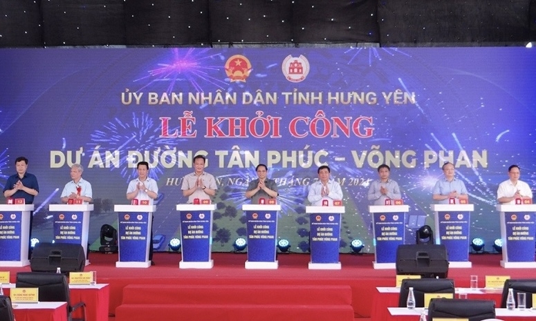 Hưng Yên: Khởi công đường Tân Phúc - Võng Phan gần 3.000 tỷ đồng