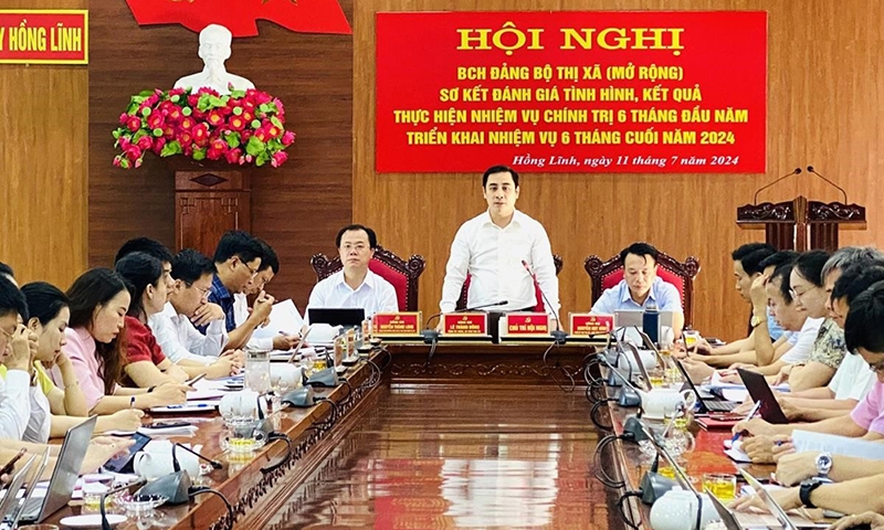 Hồng Lĩnh (Hà Tĩnh): Tập trung huy động nguồn lực xây dựng thị xã đạt chuẩn đô thị văn minh vào năm 2025