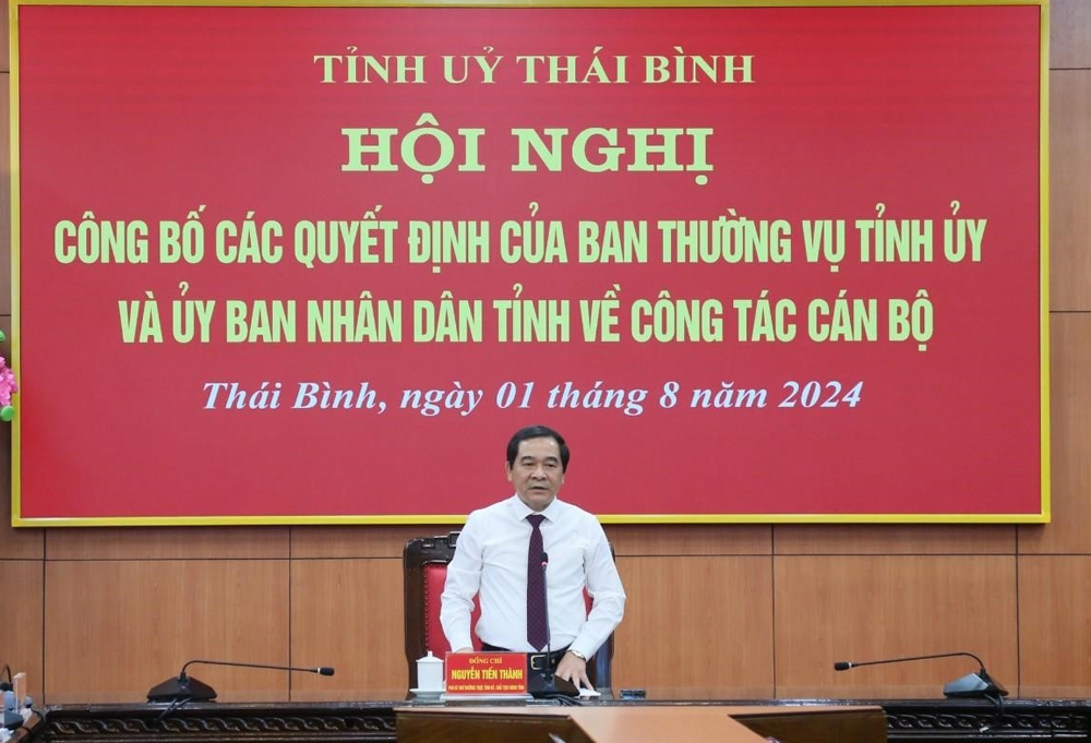 Thái Bình: Điều động, luân chuyển, bổ nhiệm nhiều cán bộ chủ chốt