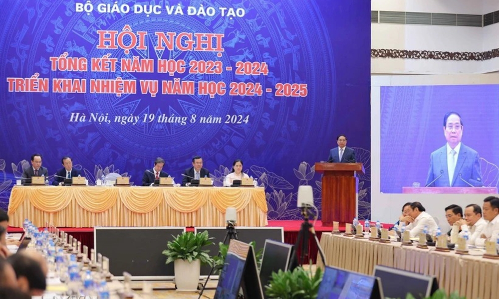 Thủ tướng Phạm Minh Chính dự Hội nghị tổng kết năm học 2023 - 2024, triển khai nhiệm vụ năm học 2024 – 2025